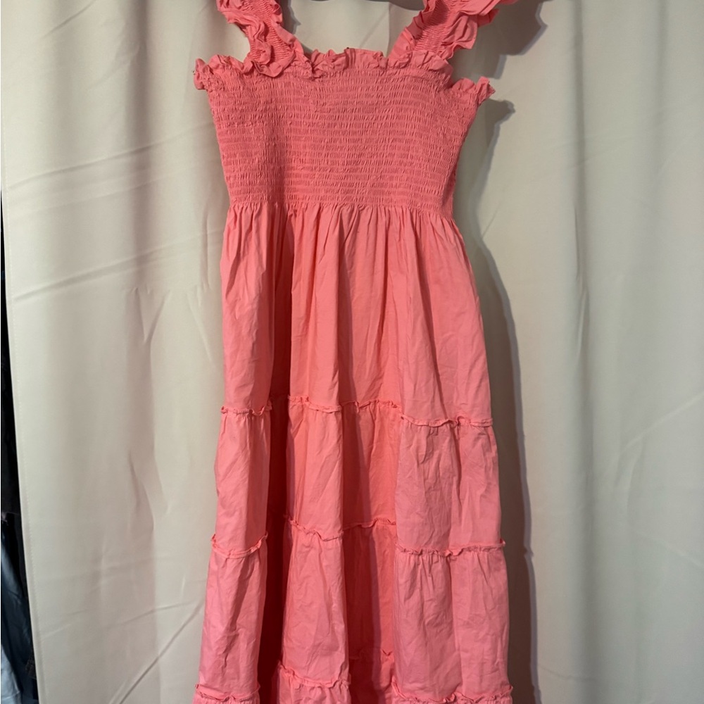 Ellie Coral Poplin Nap Dreas